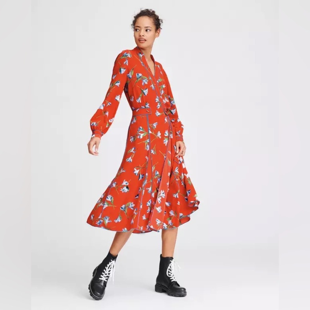Rag& bone  Hugo Flo­ral-Print Jack­et Dress